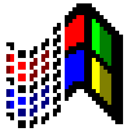 Waving Windows 95 logo